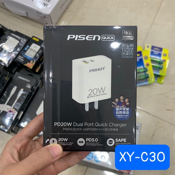 Sạc PISEN XY-C30 USB & PD 20W