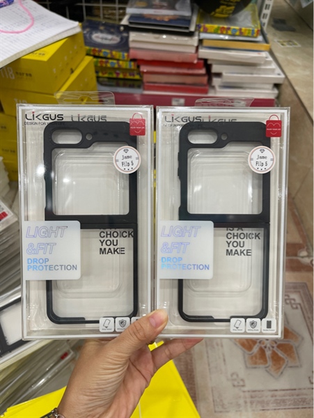 Ốp SAMSUNG Z FLIP 5 Likgus trong viền màu