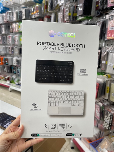 Bàn phím không dây Bluetooth/Wireless COTEETCI 64002-BK