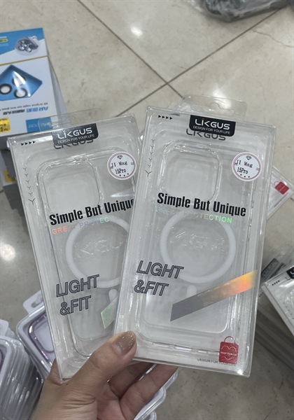 Ốp LIKGUS/ WIWU/ MEMUMI Magsafe iPhone 15 Pro Max 6.7
