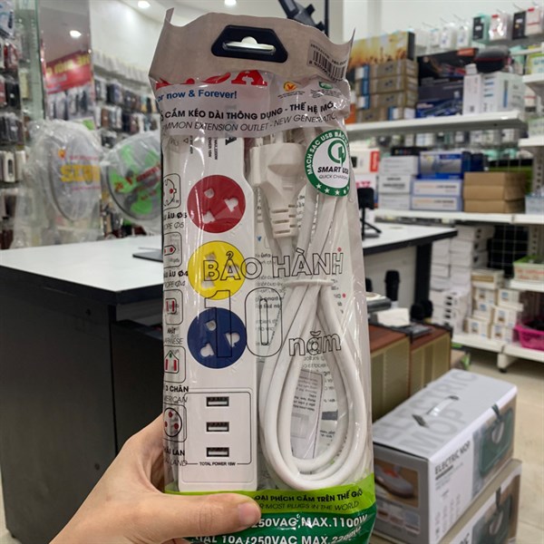 Ổ điện LIOA 3DN3A 15W 3m