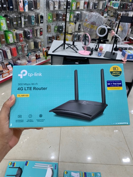 Bộ phát Wifi 4G văn phòng TP-Link TL-MR100 XUYÊN TƯỜNG