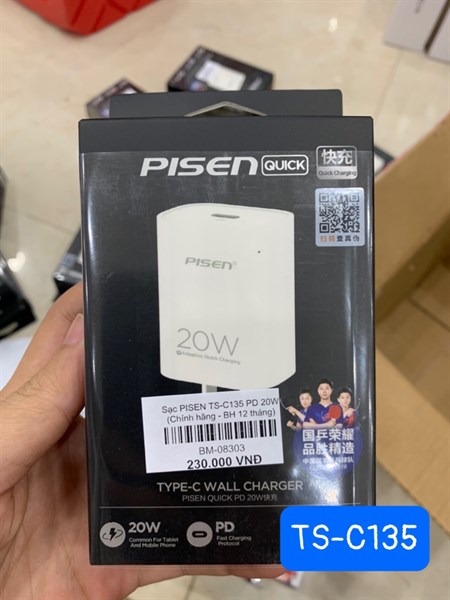 Sạc PISEN TS-C135 PD 20W