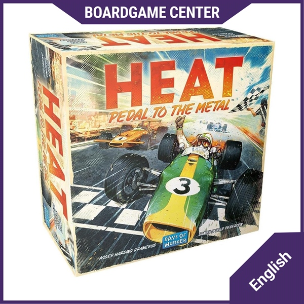 Bộ trò chơi Boardgame - Heat: Pedal to the Metal (2022) Manage your race car's speed to keep from overheating.