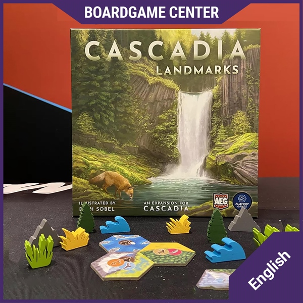 Bộ trò chơi Boardgame - Cascadia: Landmarks (2023) Place beautiful natural landmarks as you expand Cascadia