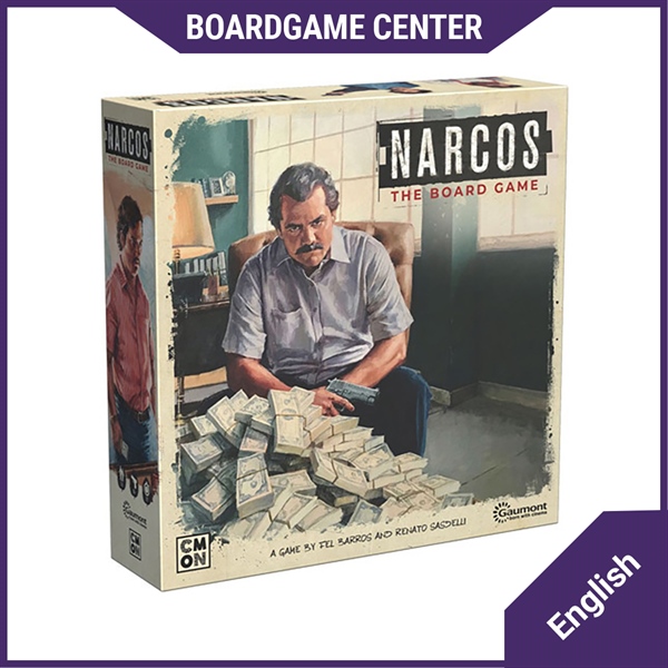 Bộ trò chơi Boardgame - Narcos: The Board Game (2018) Stay hidden and expand your business as a druglord, or co-operate to track him down.