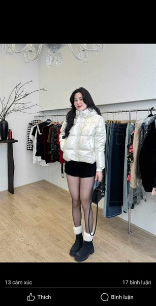 Khoác phao bạc ( Trắng )