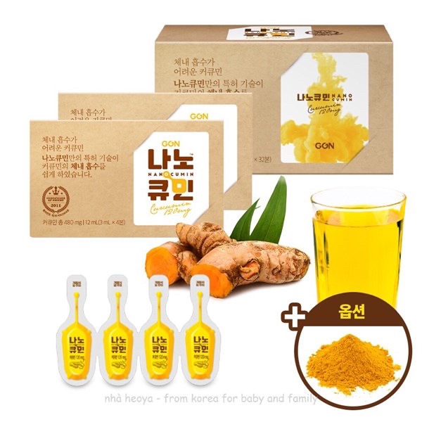 Tinh chất nghệ Nano Curcumin Hàn Quốc Goon 32 tép