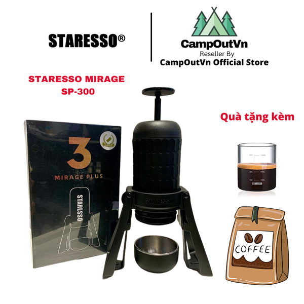 Máy pha cà phê Staresso campoutvn staresso mirage du lịch cắm trại pha cafe cầm tay campout A440