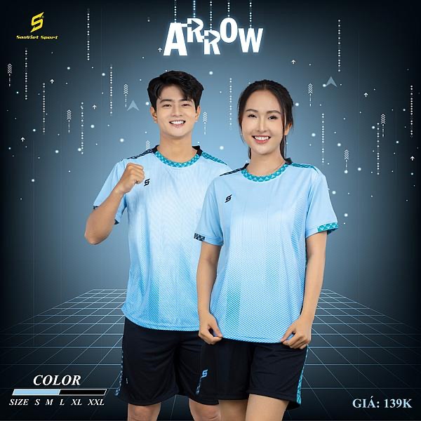 Bộ bóng đá Sao Việt Arrow - Xanh ngọc