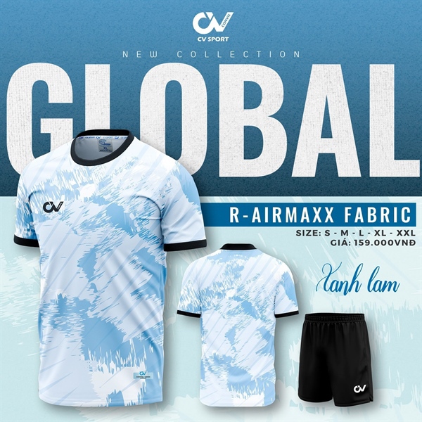 Bộ bóng đá CV Global - Xanh lam