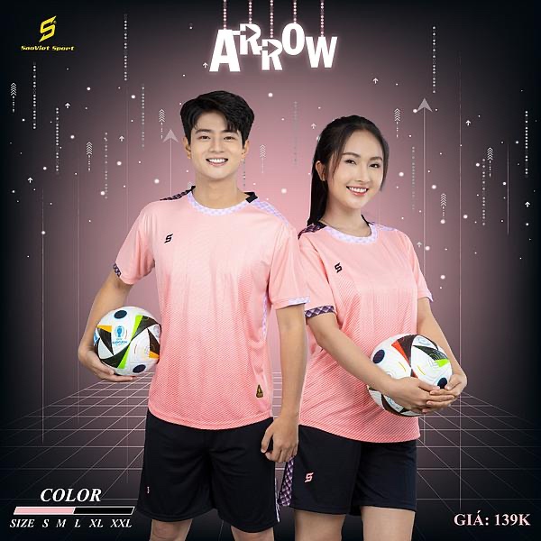 Bộ bóng đá Sao Việt Arrow - Hồng