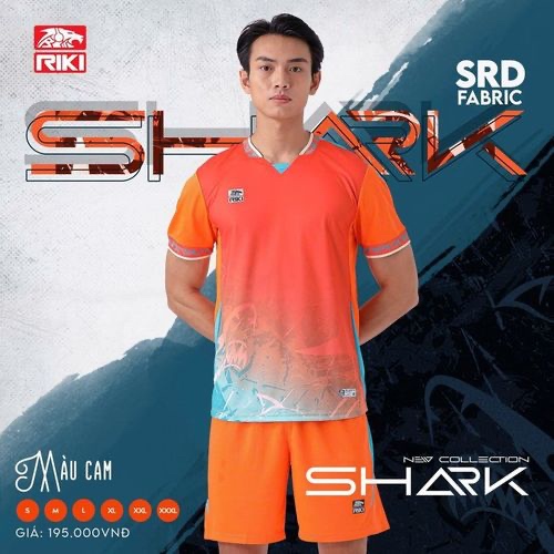 Bộ bóng đá RIKI SHARK - Cam
