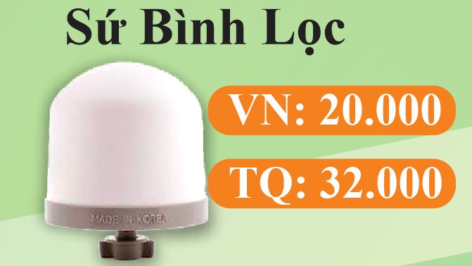 Sứ Bình Lọc Nước VN