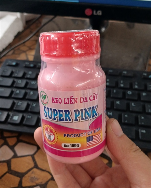 Keo liền da super pink 100g-duoc-ban-tai-Chợ gốm Bảo Lộc