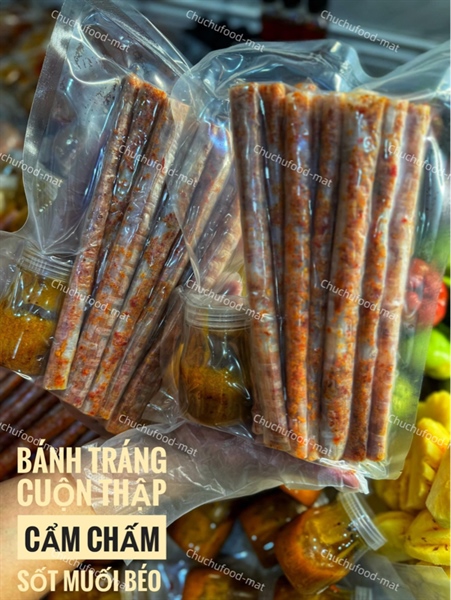 BÁNH TRÁNG CUỘN THẬP CẨM CHẤM SỐT MUỐI BÉO