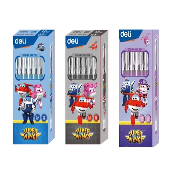 BÚT DEL DELI Super Wings CG12 0.5mm - Đen