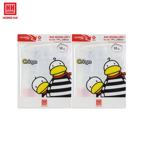 Bọc vở nylon cấp I Hồng Hà (170x240mm) - 3245