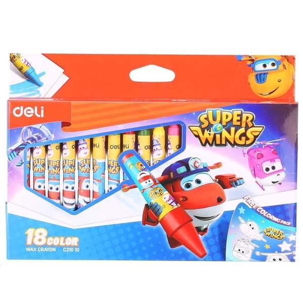 Bút Màu Sáp Deli EC21010 18 Màu