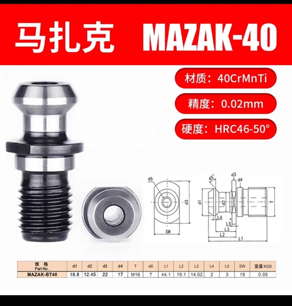 Đuôi chuột Mazak BT40-45° - Việt Phát