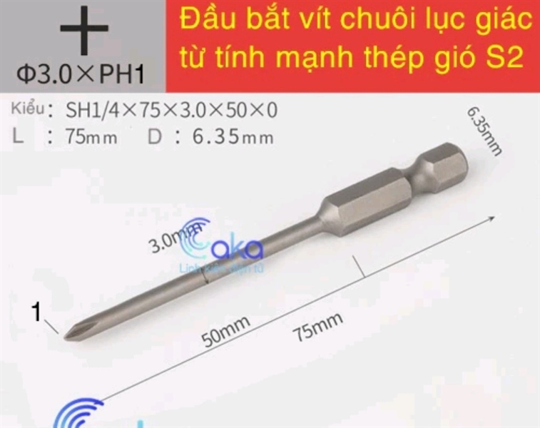 Đầu bắn vít 2.5 - Việt Phát