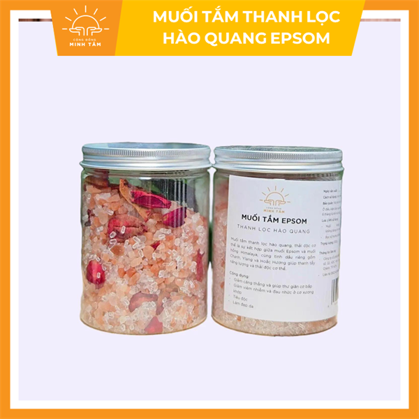 Muối tắm thanh tẩy năng lượng Minh Tâm - Hũ 500gr