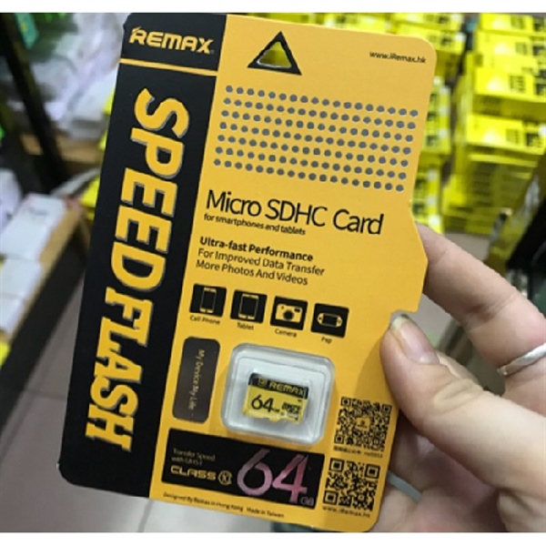 Thẻ nhớ REMAX 64GB class 10 ( áp dụng từ 03.11.2020)
