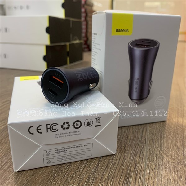 Tẩu sạc BASEUS 40W CCXJ-02 1 USB 1 Type-C