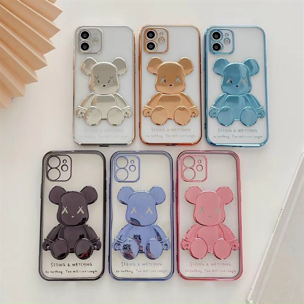 Ốp iPhone 6+/6S+ gấu viền màu