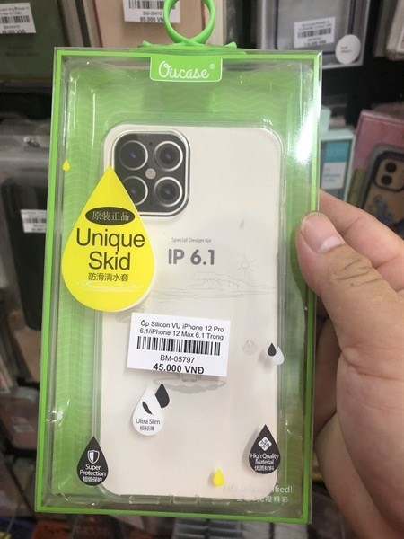 Ốp iPHONE 13 mini 5.4 silicon VU(Trong suốt)