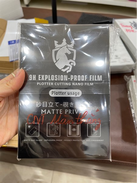 Dán PPF Ngựa đen CNT 8" màn thẳng máy cắt