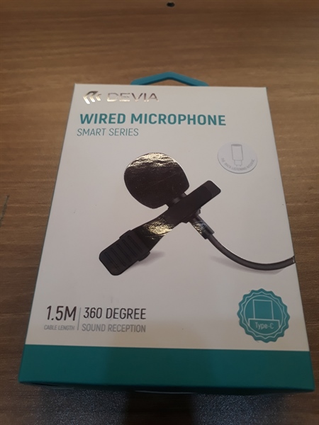 Mic thu âm Live Stream có dây DEVIA chân Type-C