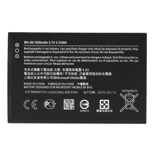 Pin NOKIA Lumia 430 BN-06 dung lượng chuẩn (Loại A,BH:3M)