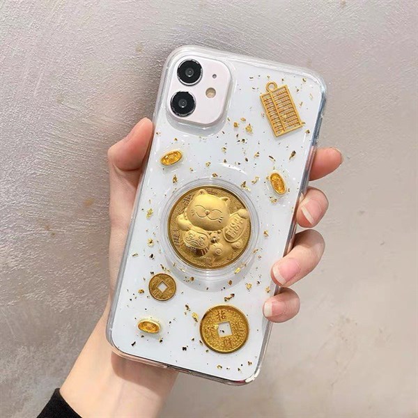 Ốp iPHONE 14 Pro Max 6.7 Silicon trong mèo thần tài