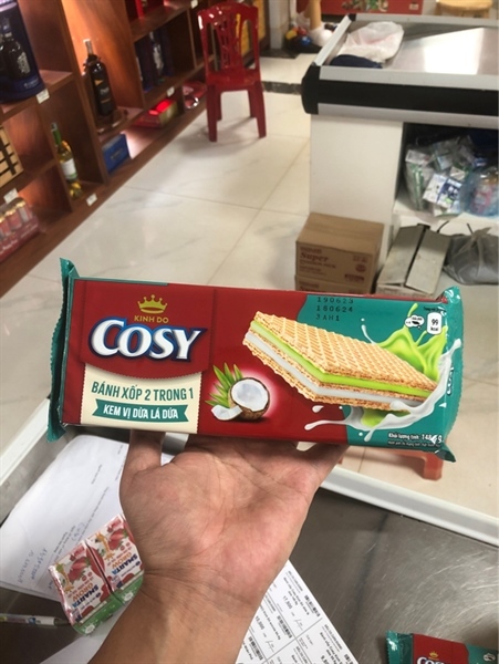 BÁNH XỐP COSY KINH ĐÔ DỪA LÁ DỨA 148.8G