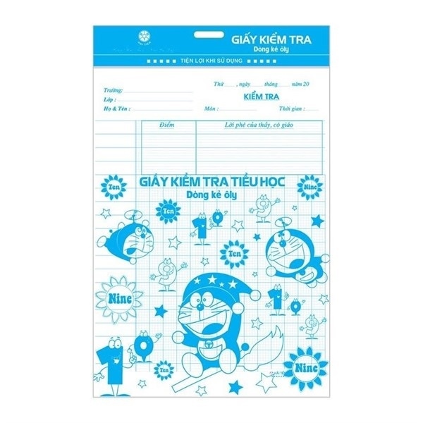 GIẤY KIỂM TRA TIỂU HỌC HẢI TIẾN 17 X 24 CM 50 TỜ