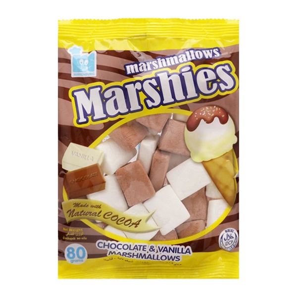 Marshies choco-vanilla marshmallows 80g