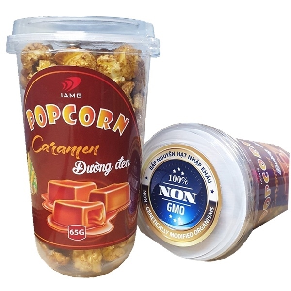 Bỏng Ngô Popcorn Iamg Vị Caramen Đường Đen 65g