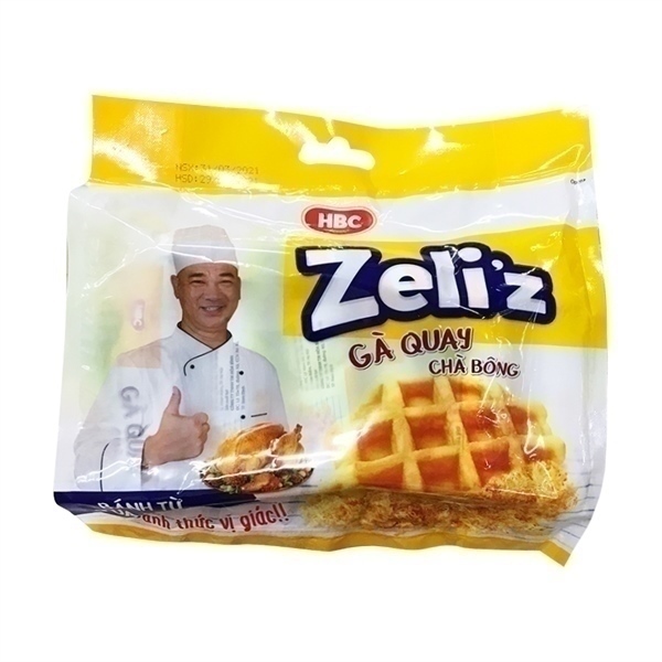 BÁNH TRỨNG CHÀ BÔNG ZELI'Z GÀ Q.UAY CHÀ BÔNG 156G / 10
