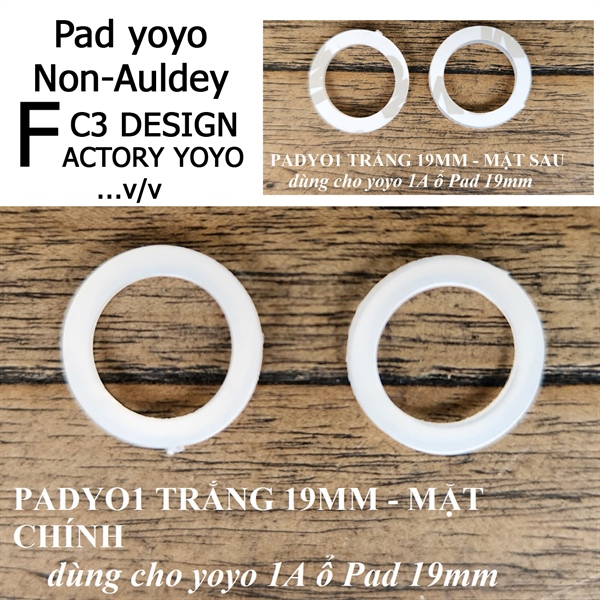 PADYO1 PHỤ KIỆN YOYO, CẶP 2 PAD 19MM DÀNH CHO YOYO