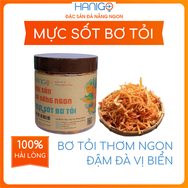 Mực Sốt Bơ Tỏi - Hũ 140G - HANIGO