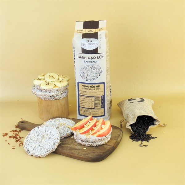 Bánh gạo lứt huyền mễ ăn kiêng GUfoods (170g)