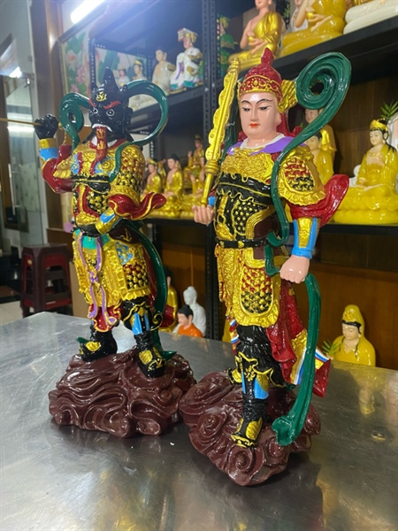 Tượng Tiêu Diện Hộ Pháp 40cm vẽ màu