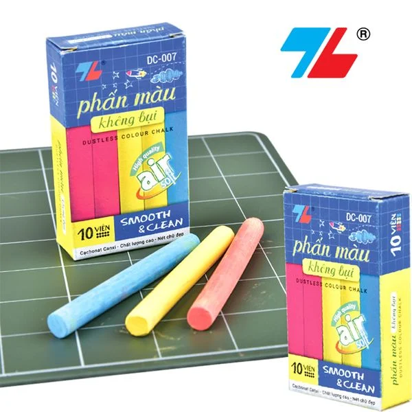 Phấn màu không bụi Thiên Long DC-007 hộp 10 viên