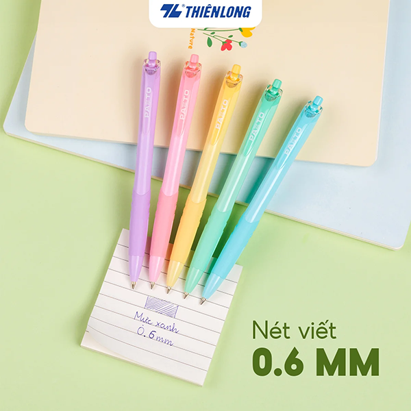 Bút gel B màu Pastel Thiên Long Flexoffice Pazto FO-GELB039/VN