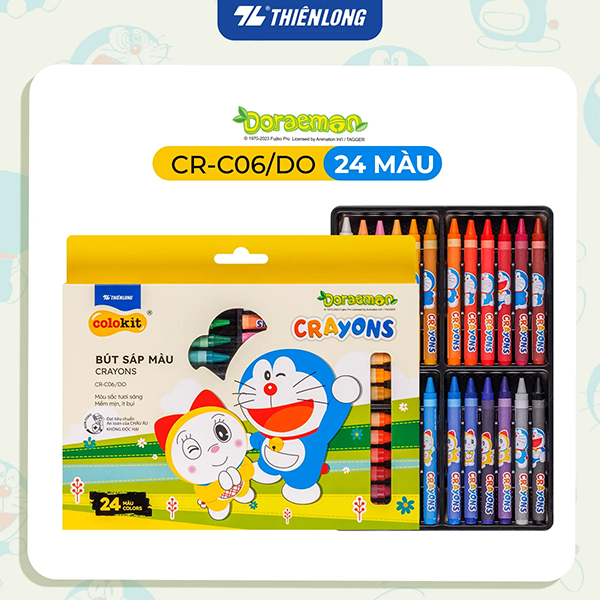 Sáp 24 màu Colokit Doraemon CR-C06/DO T80