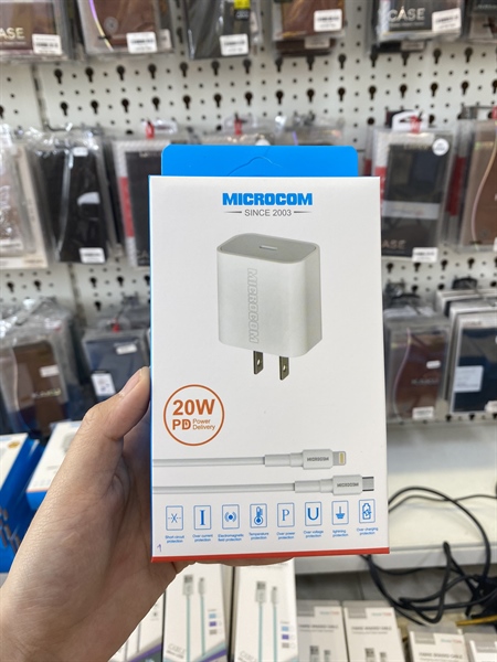 Bộ sạc nhanh Microcom IP 20W