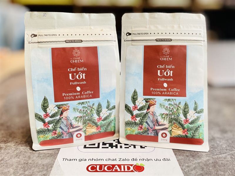 Cafe chế biến ƯỚT - Bột - Cà phê Chị Em - 200g - CUCAIDO