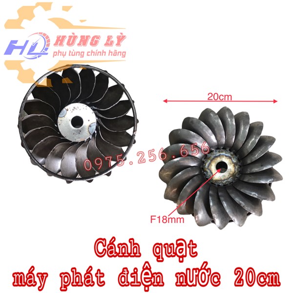 Cánh quạt máy phát điện nước 20CM