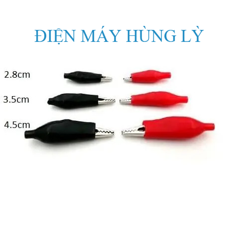 Kẹp cá sấu To Đen dài 4.5CM